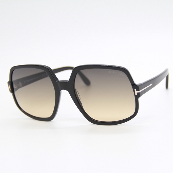 NEW TOM FORD SQUARE SUNGLASSES TOM FORD TF992 01B TOM FORD DELPHINE-02 FT0992/S - Picture 5 of 12